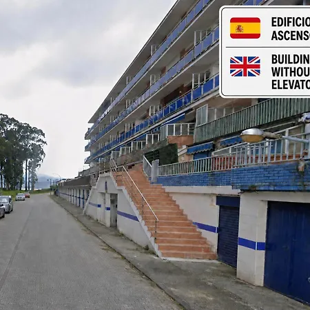 아파트 Playa El Puntal Asturias 비야비시오사
